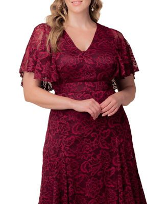 Plus Size Camille Lace Cocktail Dress