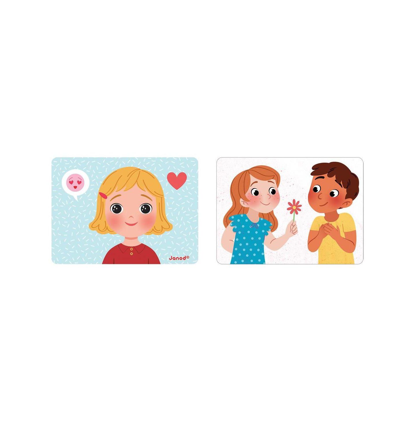 Детские игрушки Janod Magnetic Emotions Recognition Set, цвет: Разноцветный — фото 4