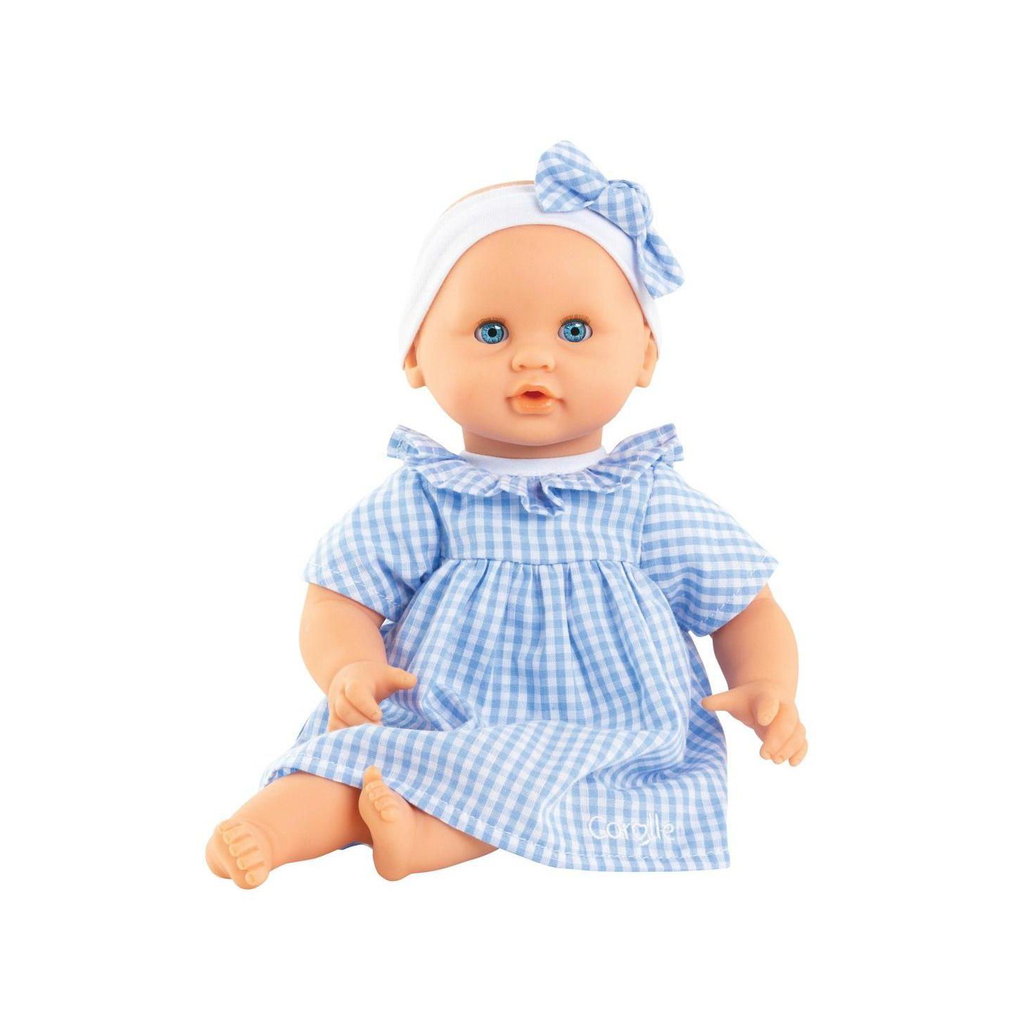 Детская кукла Corolle Milly 12" Soft-Bodied Baby Doll with Sleepy Eyes and Vanilla Scent, Ages 18 Months+, цвет: Синий — фото 1