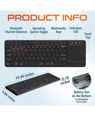 N60 Mini Bluetooth Wireless Keyboard, Touchpad (DKMIN60-WB