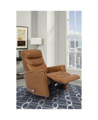 1 Count Top Grain Leather Gemini - Butterscotch Swivel Glider Recliner
