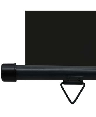 Balcony Side Awning Black Steel, Aluminum, Polyester 41.3 x 98.4 in