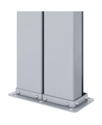 Side Awning Anthracite Polyester with PU coating, Steel, Aluminum