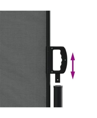 Retractable Side Awning Anthracite 70.9"x472.4"