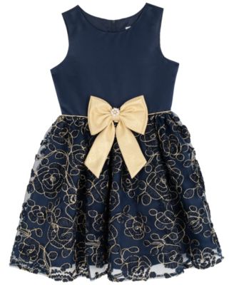 Girls' 7-16 Sleeveless Dress and Shrug, 2-Piece Set