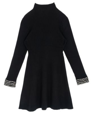 Girls' 7-16 Embellished Sweater Dress