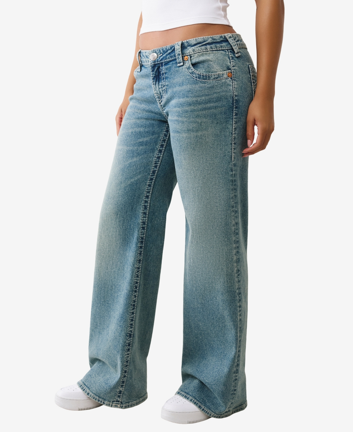 True Religion Bobbi Baggy Jeans In Blue