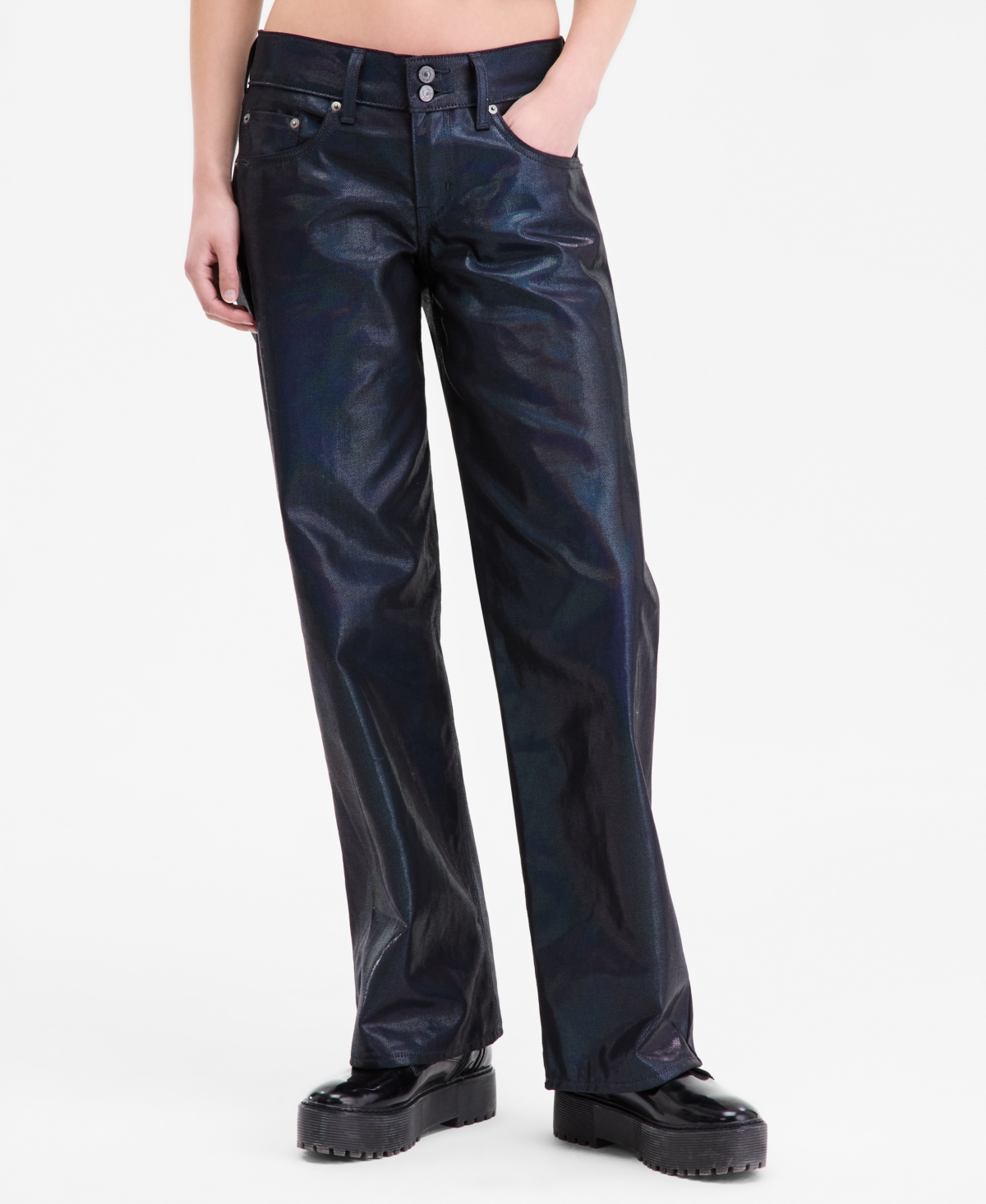 Levi's Women's Superlow Straight-leg Loose Jeans In Blue