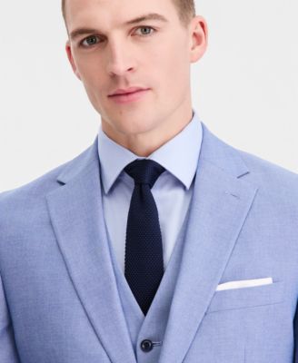 Men's Modern-Fit TH Flex Stretch Chambray Suit Separates Jacket