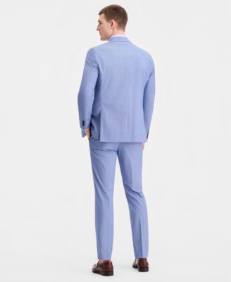 Men's Modern-Fit TH Flex Stretch Chambray Suit Separates