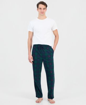 Nautica - Men's Fleece Plaid Drawstring Pajama Pants