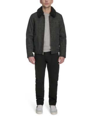 Men's Denim Western Sherpa Lined Collar Jacket