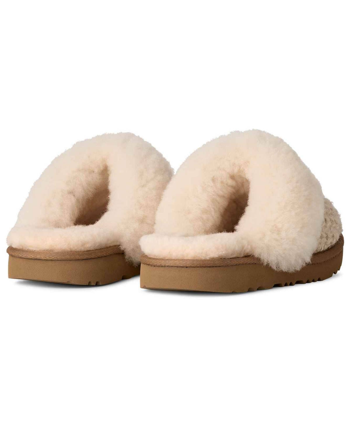 Ugg Baby Girls Cozy Ii Knit Round Toe Slippers In Brown