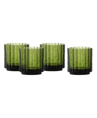 Mahalo Double Old-Fashioned Glasses, Set of 4