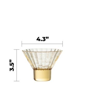 Mahalo Martini Glasses, Set of 4