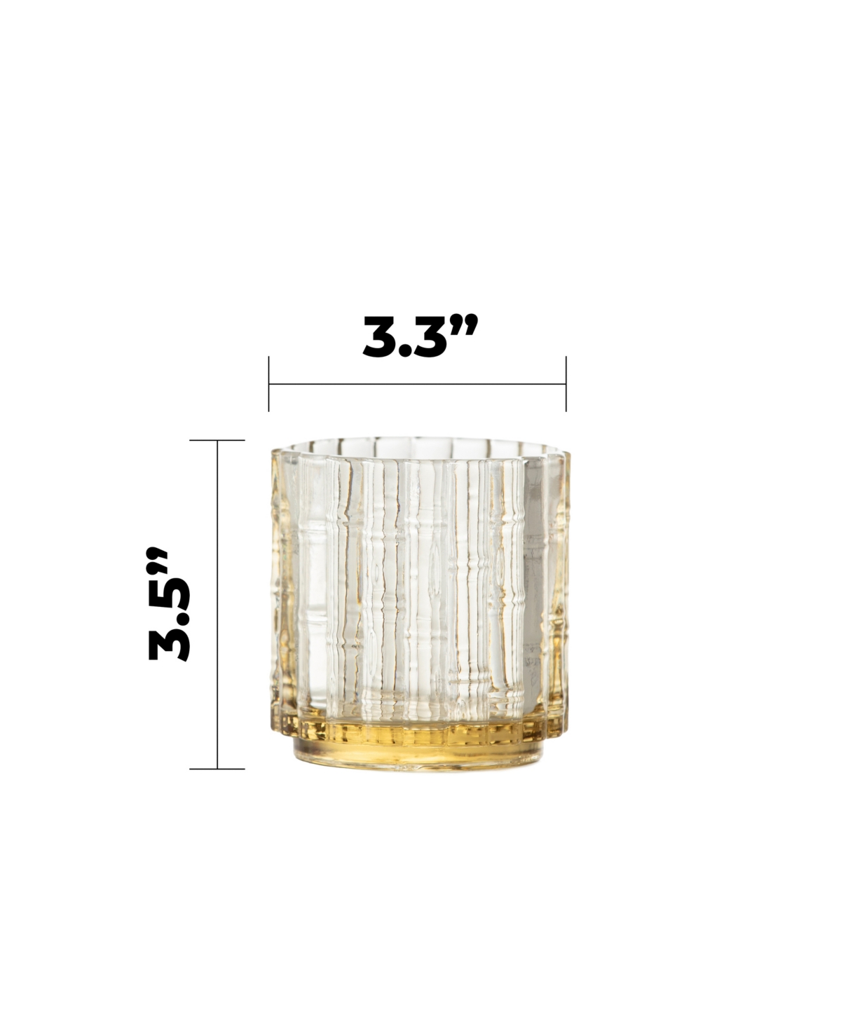 Fortessa Mahalo Double Old-fashioned Glasses, Set Of 4 In Transparent