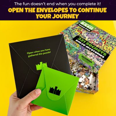 1000 Piece Puzzle for Adults with Hidden Secrets & Audio Story