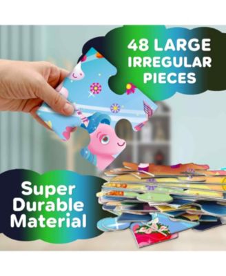 2x3 FT Glow in the Dark Floor Puzzle for Kids Ages 4-8