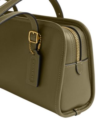 Swing Zip Small Leather Shoulder Bag