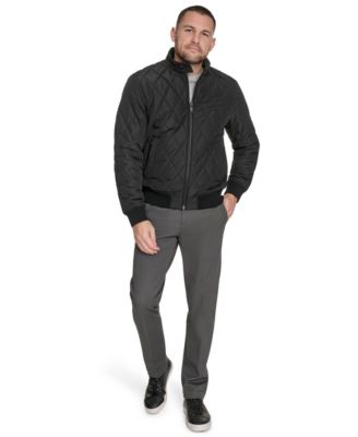 Men's Quilted Bomber Jacket