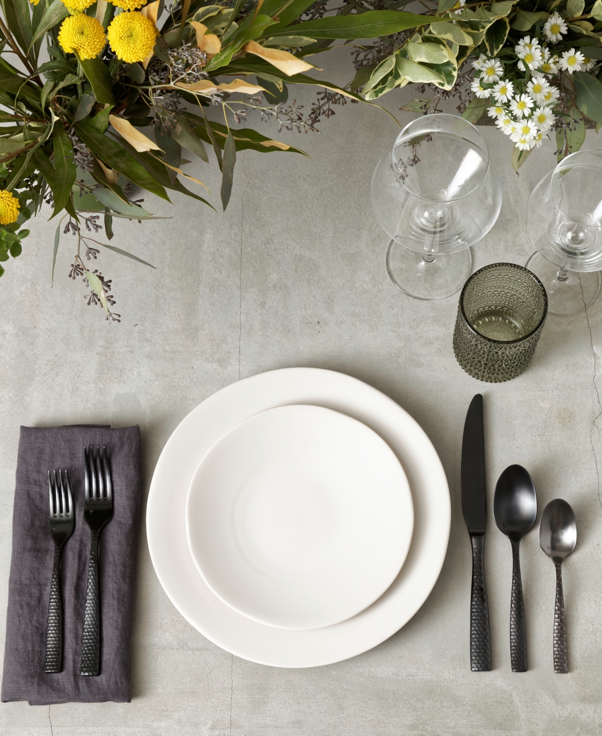Fortessa Lucca Faceted 20-piece Flatware Set, Service For 4 In Black