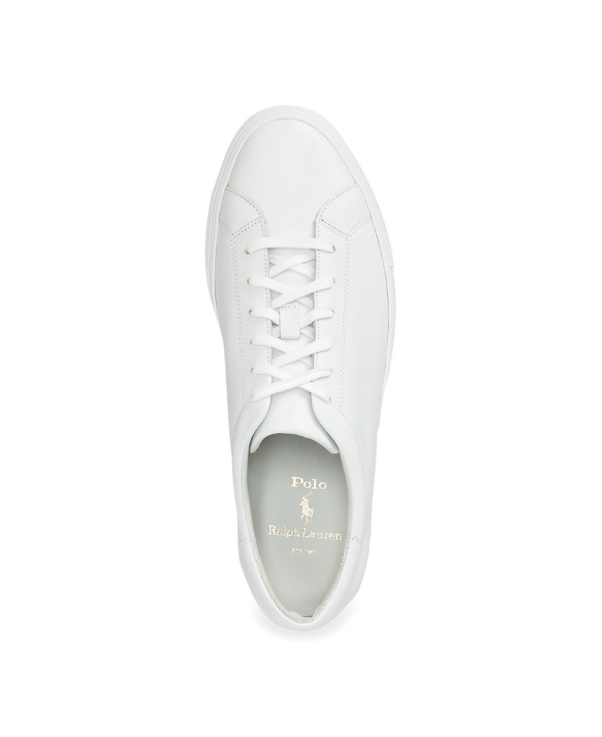 Polo Ralph Lauren Men's Jermain Leather Sneaker In White