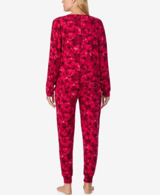 Women's 2-Piece Long Sleeves Top and Joggers Pajama Set