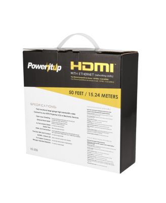 Power It Up 50 ft. HDMI v2.0 Cable with Ethernet