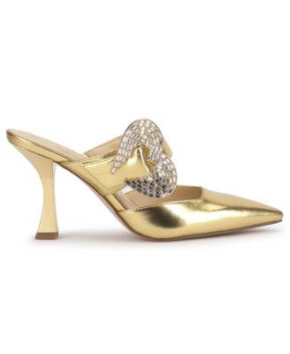 Women's Favica Heart Buckle Stiletto Pumps