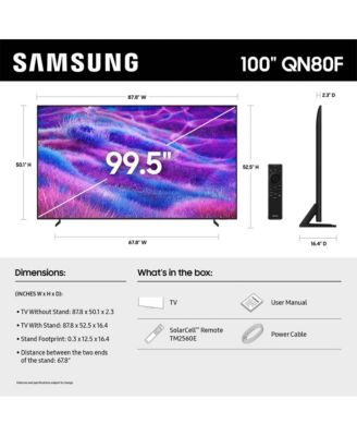 100" Class Neo QLED QN80F 4K Vision AI Smart TV –  QN100QN80FFXZA