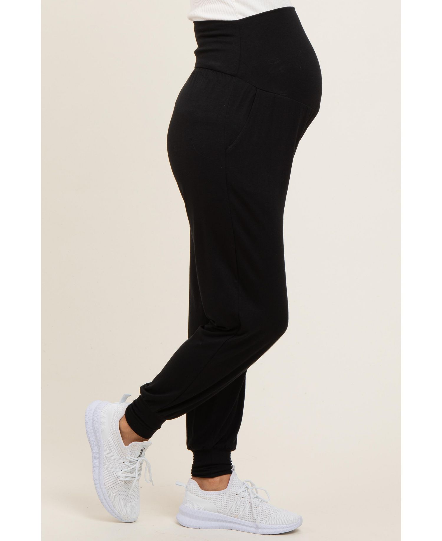 Women's Black Soft Knit Joggers