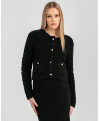 Maternity Button-Front Cardigan Courchevel with Pockets