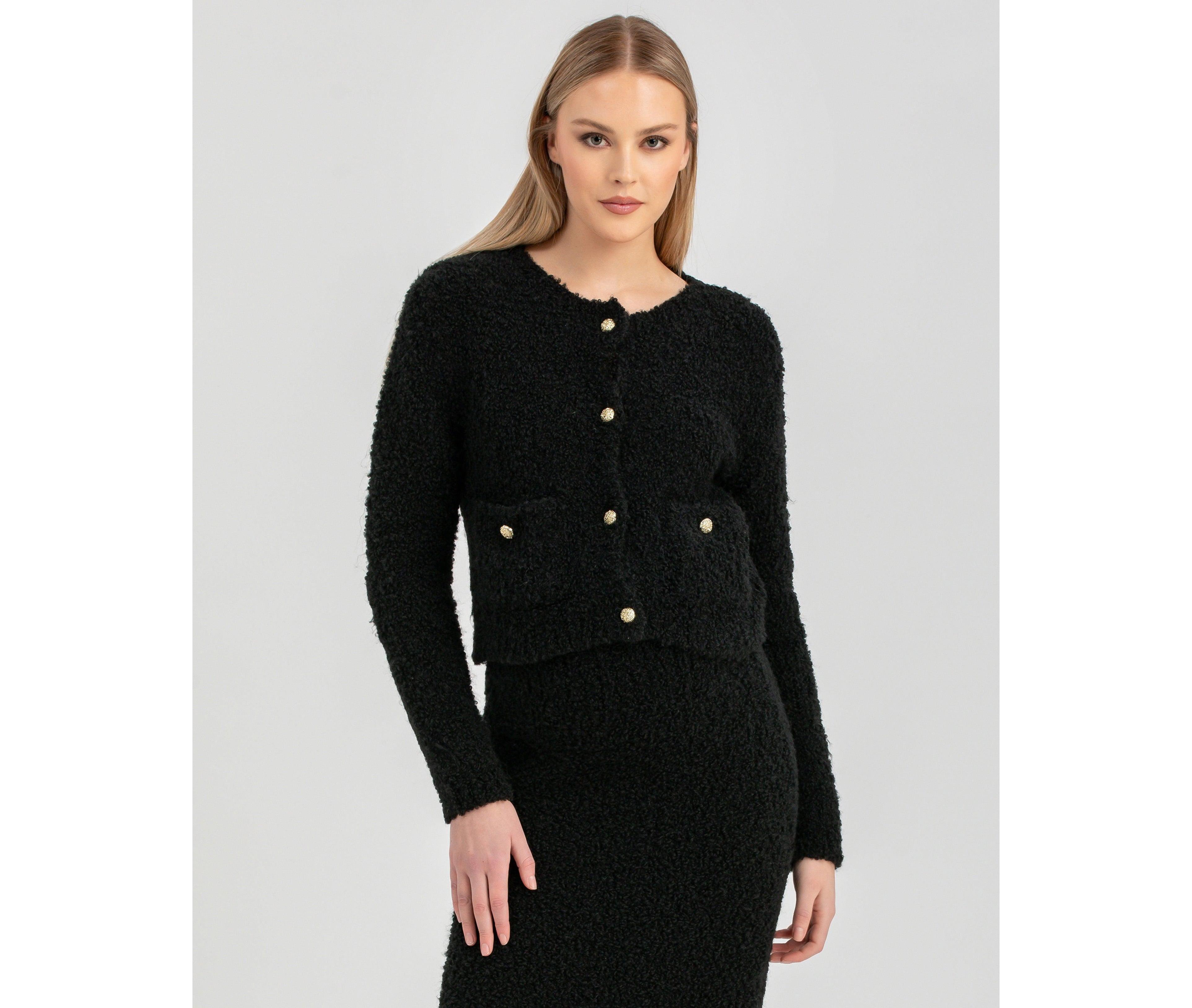 Pietro Brunelli Maternity Button-Front Cardigan Courchevel with Pockets