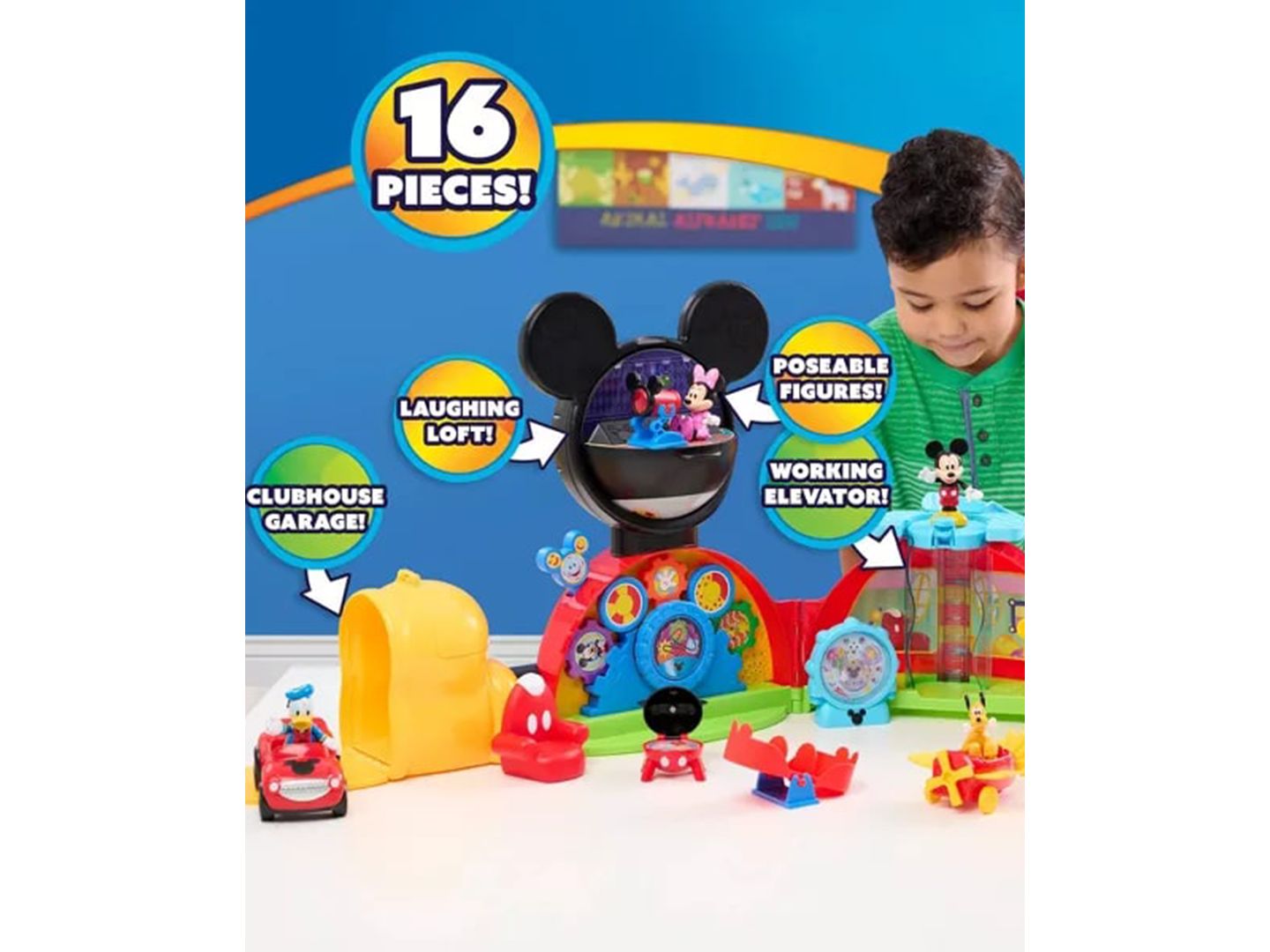 Детский игровой набор Mickey Mouse Clubhouse Interactive 16-Piece Playset, Ages 3+ — фото 6