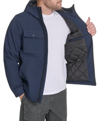 Men's Rib Stop Softshell with Hood Jacket 
