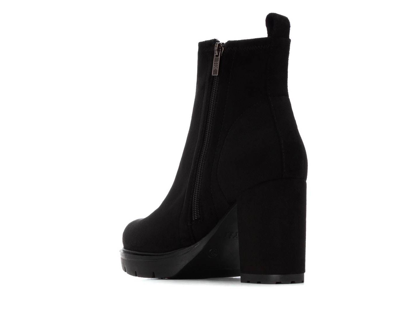 Женские ботинки XTI Suede Heeled Dress Booties, цвет: Чёрный — фото 3