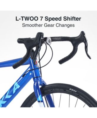 700C Road Bike, 7 Speed Road Bike, for Men Women, Aluminum Alloy Frame