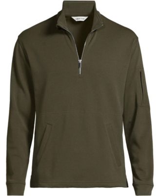 Men's Long Sleeve Cooling Performance Pique Quarter Zip