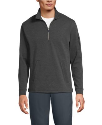 Men's Long Sleeve Cooling Performance Pique Quarter Zip