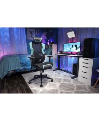 Gaming Chair With Lumbar Support,With Wheels for Computer/Desk/Office -Teal
