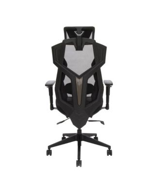 Gaming Chair With Lumbar Support, With Wheels for Computer/Desk/Office - Brown