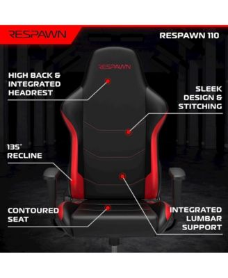 Racing Style High Back PC Computer Desk Office Chair - Red
