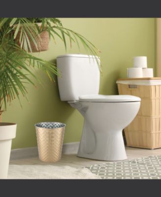 5 Liter Waste Basket Can for Garbage, Round Open Top Trash Can for Bathroom Bedroom, Kitchen, Stainless Steel, Fingerprint Resistant