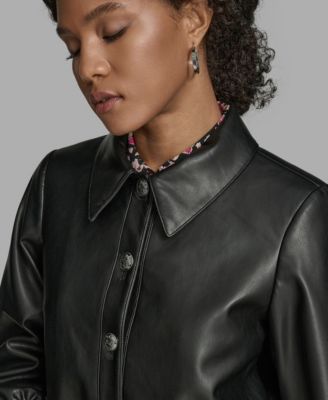 Women's Crop Button Front Jacket