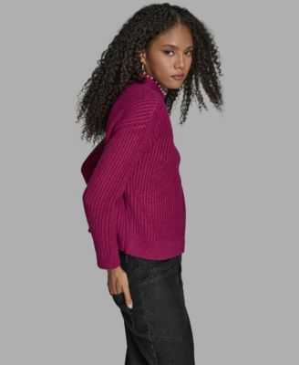 Women's Long Sleeve Mock Neck Sweater