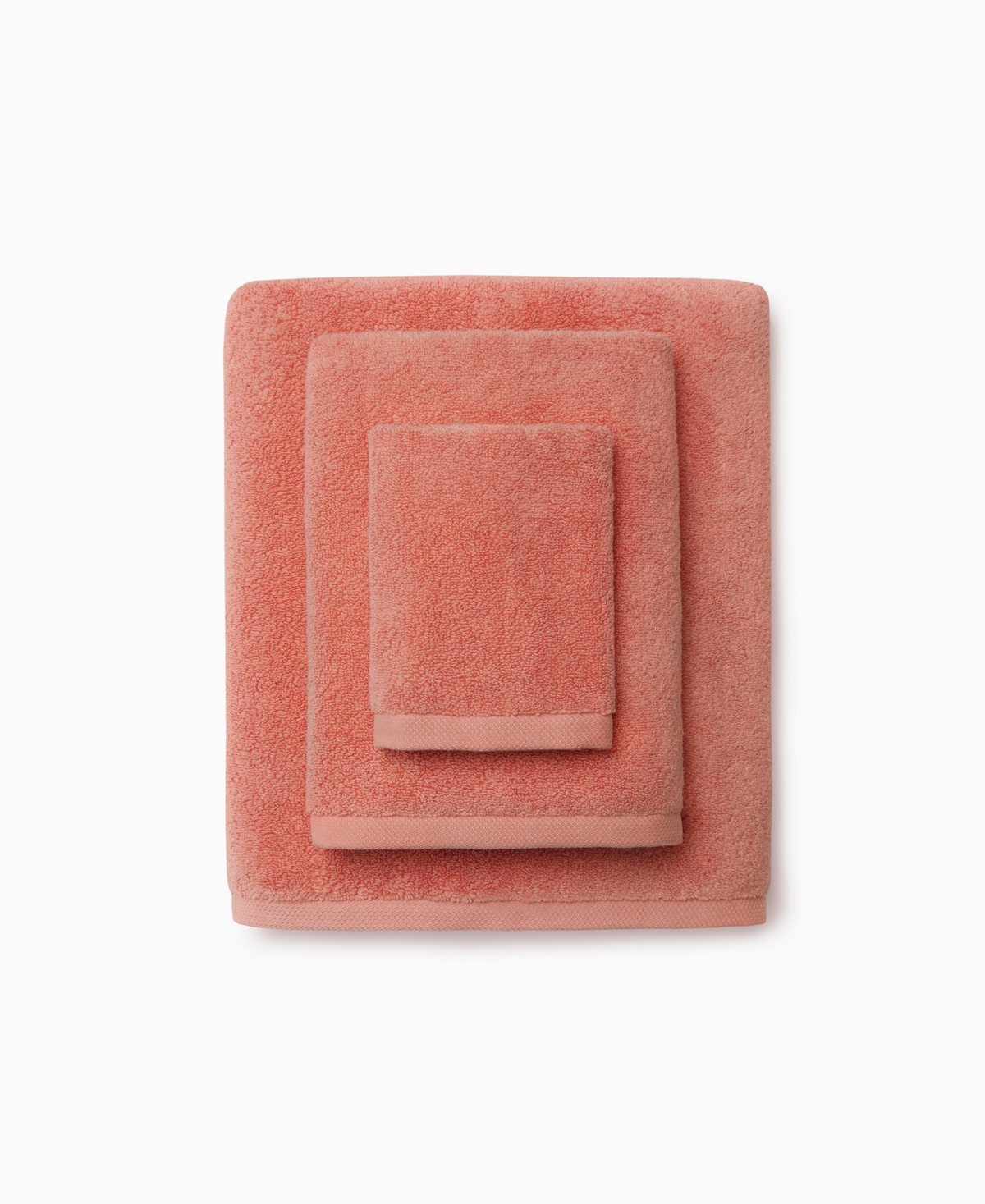 Sferra Cielo 100% Cotton Washcloth, 12" X 12" In Orange