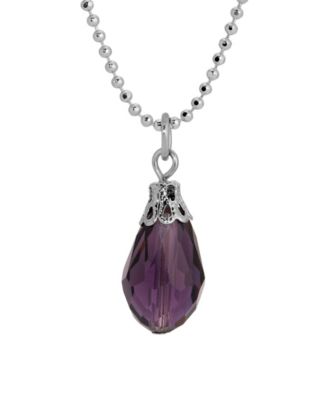 Teardrop Bead Ball Chain Necklace