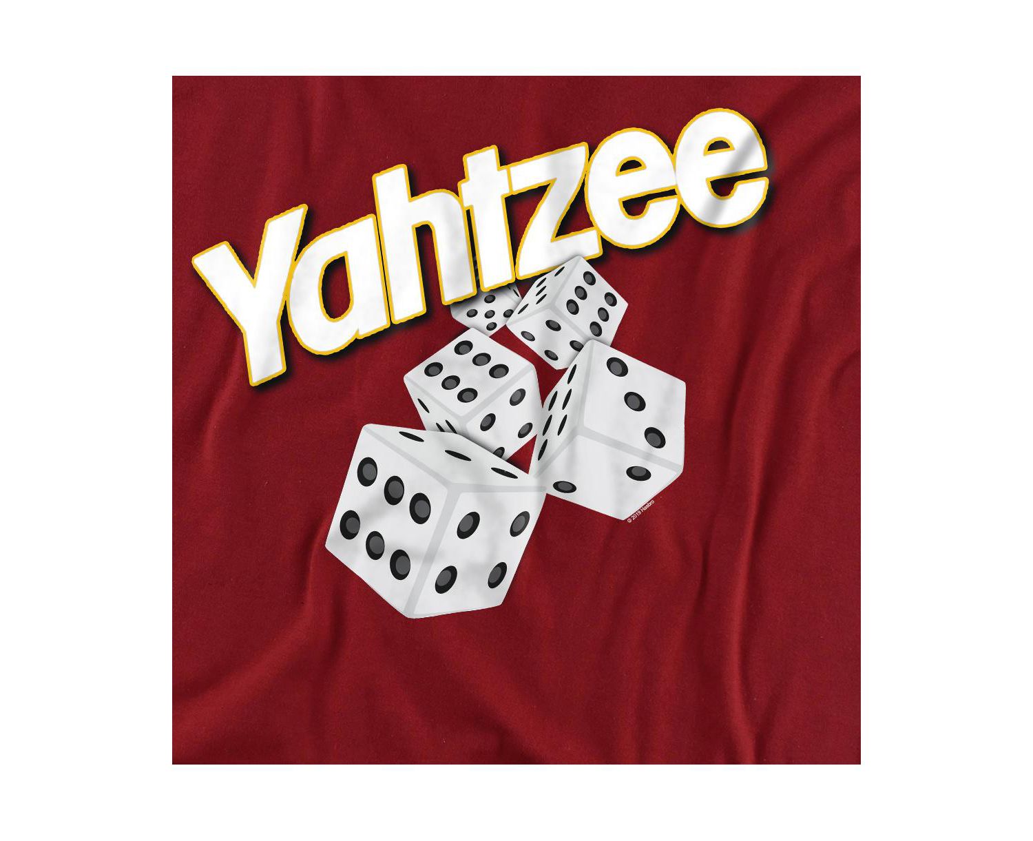 Men's Yahtzee Logo with Rolling Dice T Shirt