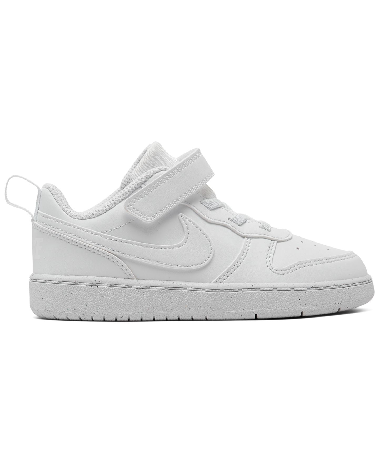 Детские кроссовки Nike Court Borough Low Recraft с регулируемым ремешком для малышей, цвет: Белый — фото 2