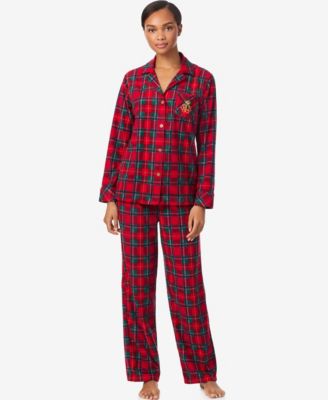 Lauren Ralph Lauren - Women's Long Sleeves Notch Collar Pajama Set